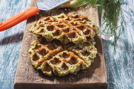 Zucchini Waffles - Moms Into Fitness