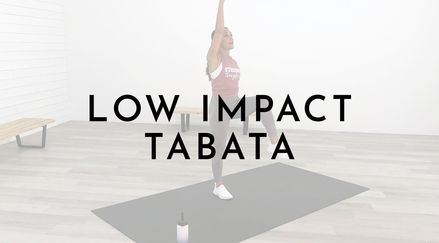 Low Impact Tabata in the Studio